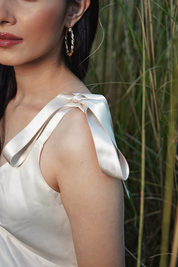 Knot it Satin dress
