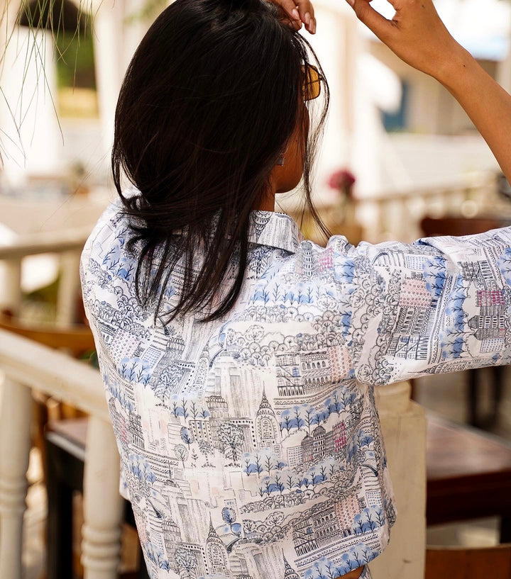 Power Saga Handprinted Playsuit
