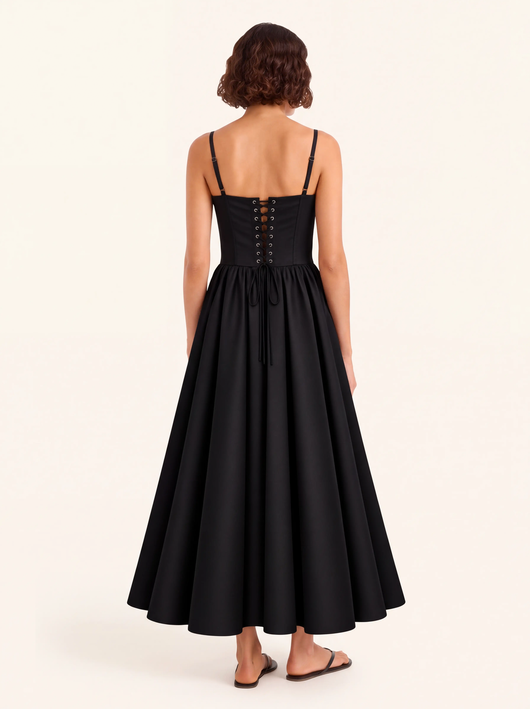 Margot Black Corset Maxi Dress