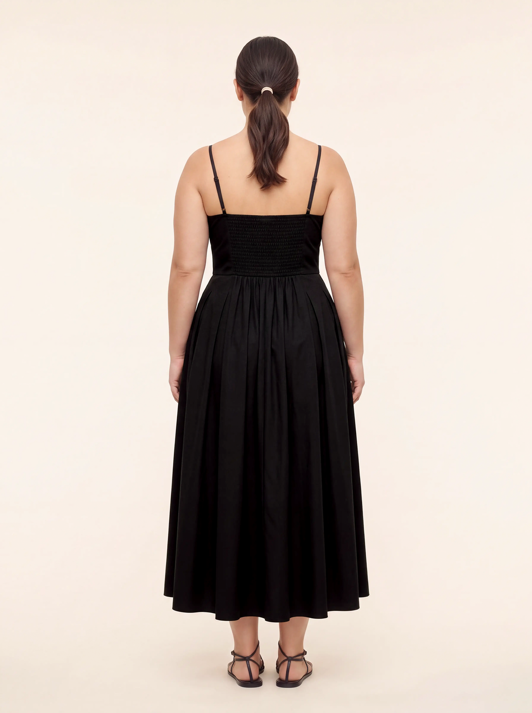 Odette Black Flared Maxi Dress