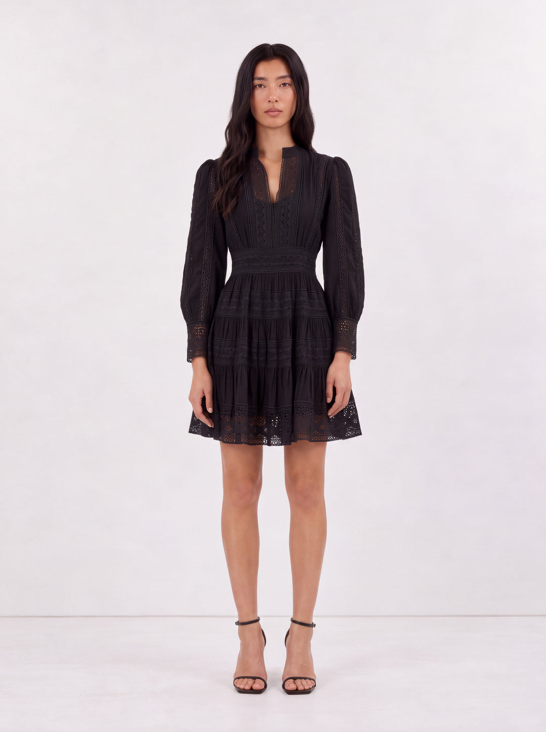 Atelier Lace Black Mini Dress