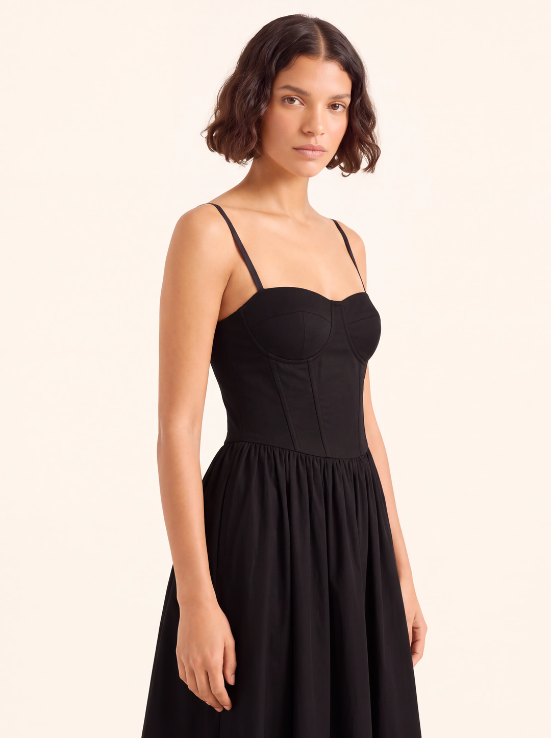 Margot Black Corset Maxi Dress