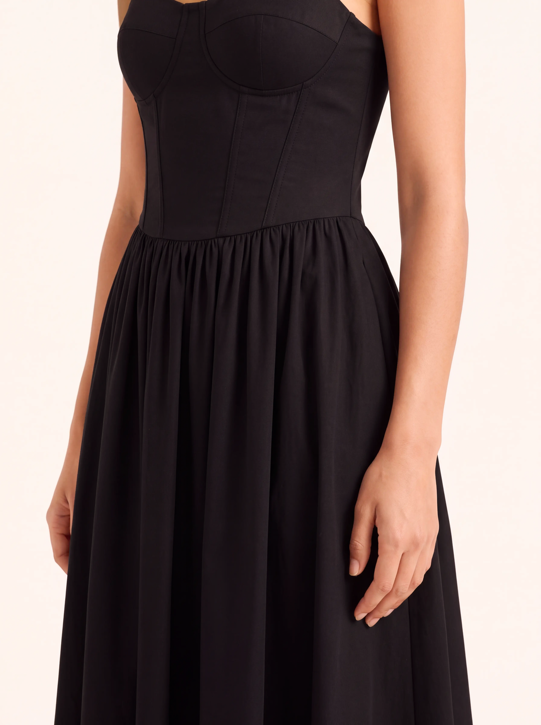 Margot Black Corset Maxi Dress