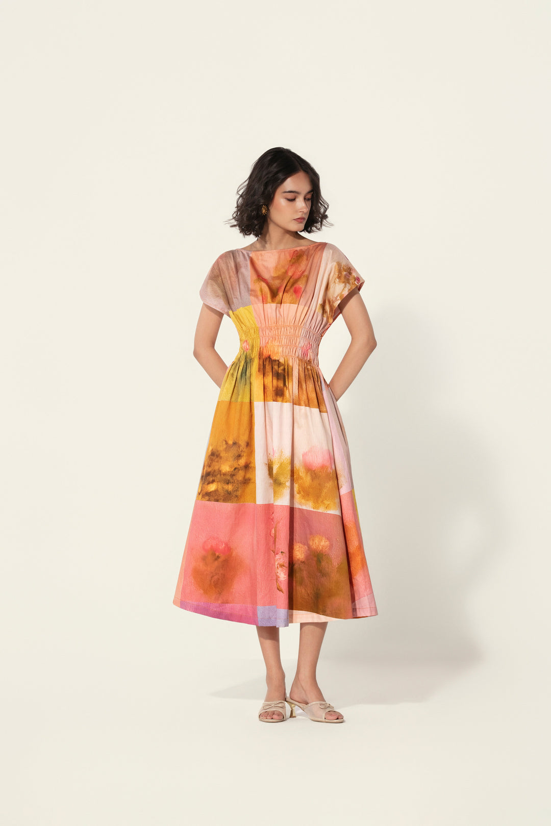 Amelia Smocked Midi Dress