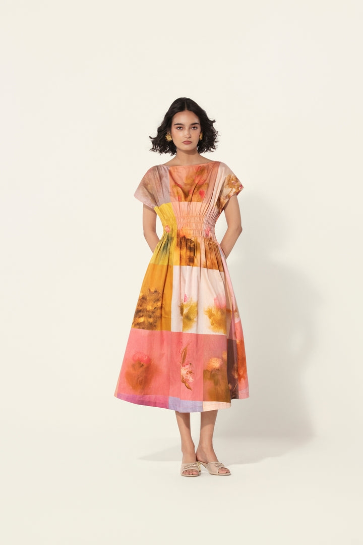 Amelia Smocked Midi Dress