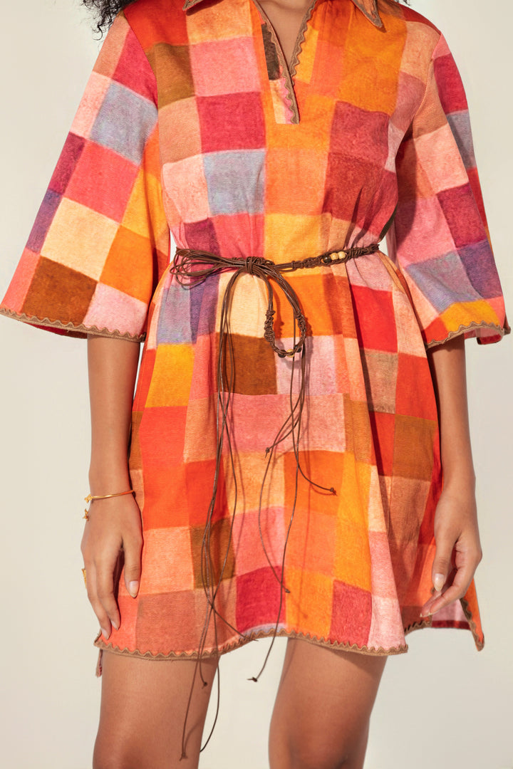 Gira Belted Mini Dress