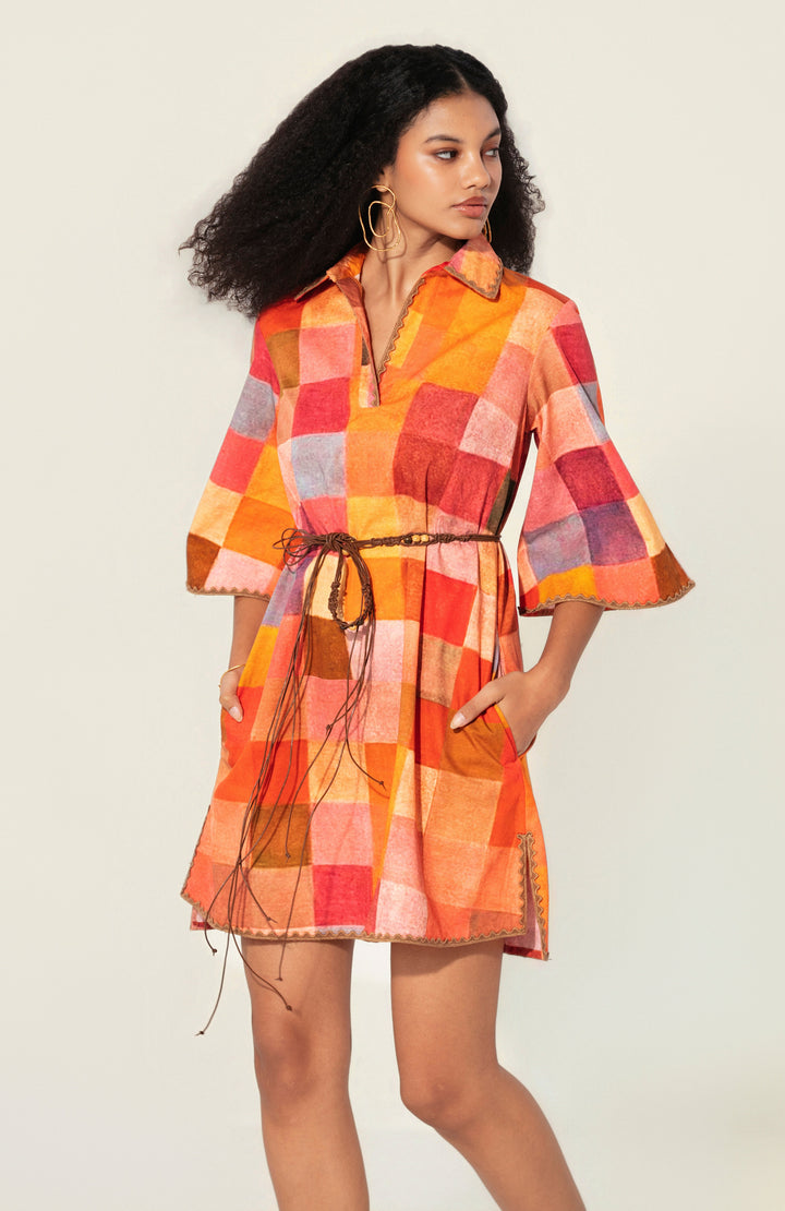 Gira Belted Mini Dress