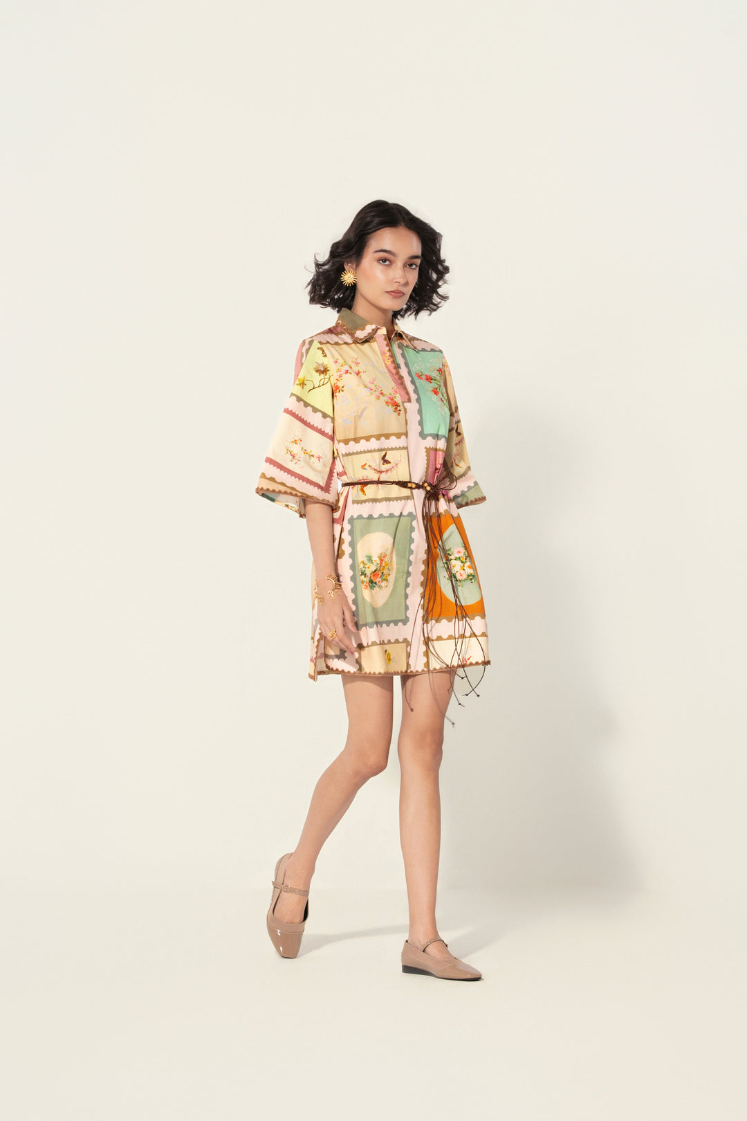 Marianne Belted Tunic Dress