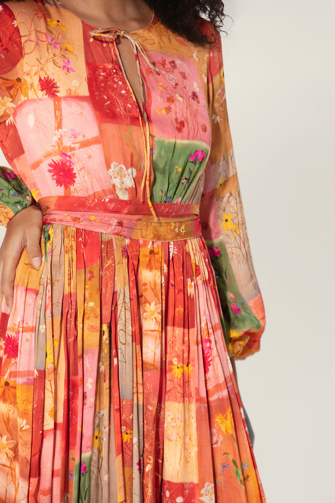 Ava in Vijaya Silk Long Dress