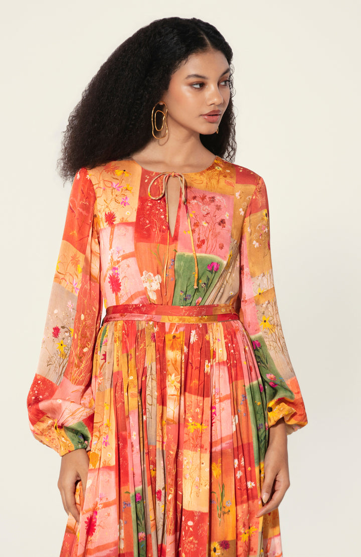 Ava in Vijaya Silk Long Dress