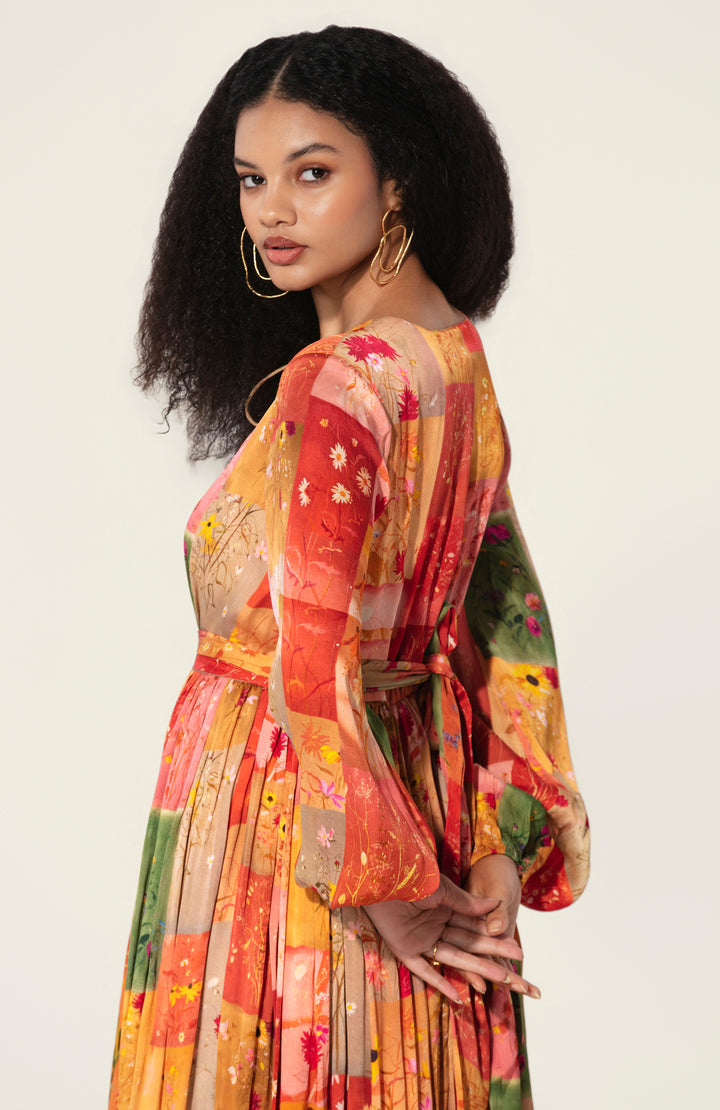 Ava in Vijaya Silk Long Dress