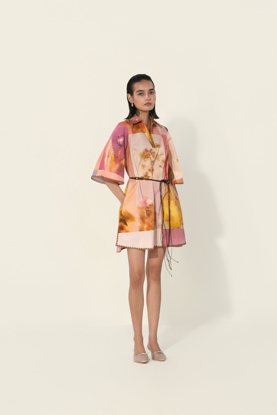 Amelia Belted Tunic Dress