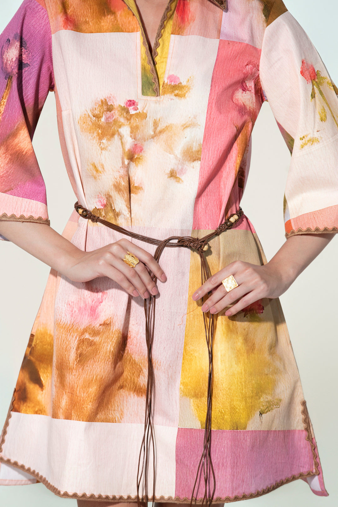 Amelia Belted Tunic Dress
