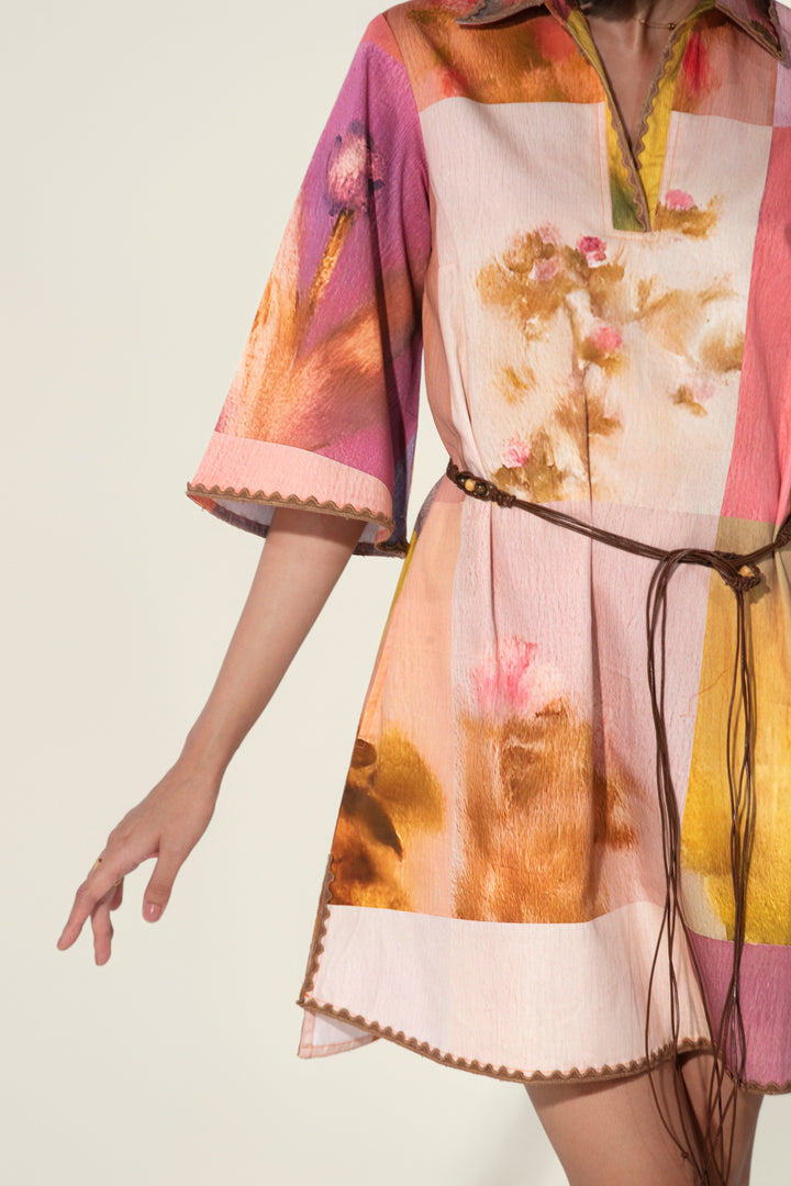 Amelia Belted Tunic Dress