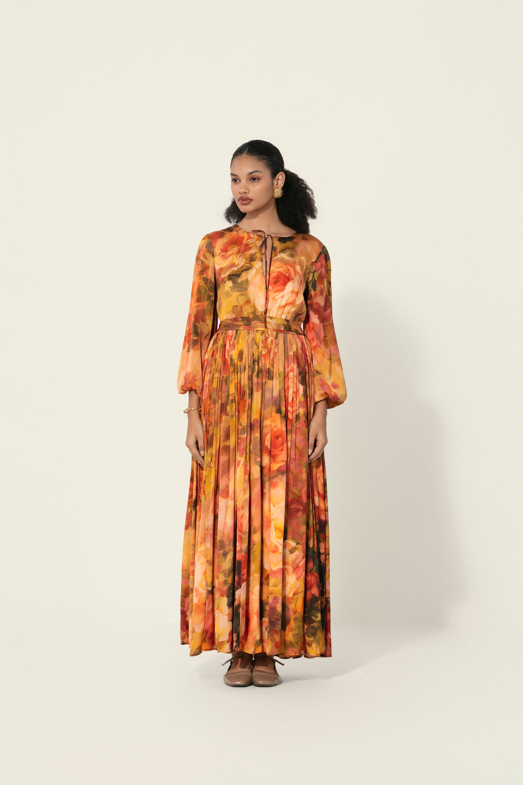 Mahlaqa Silk Long Dress