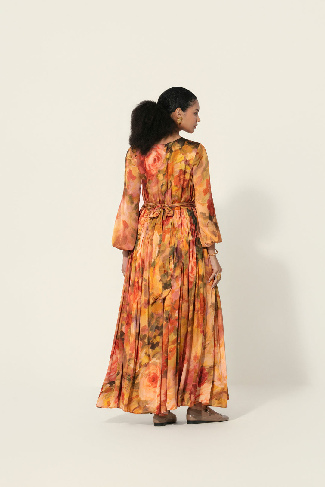 Mahlaqa Silk Long Dress