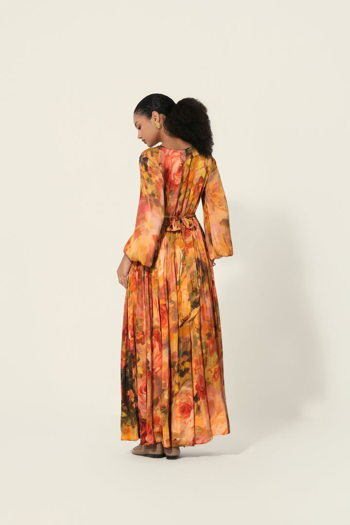 Mahlaqa Silk Long Dress