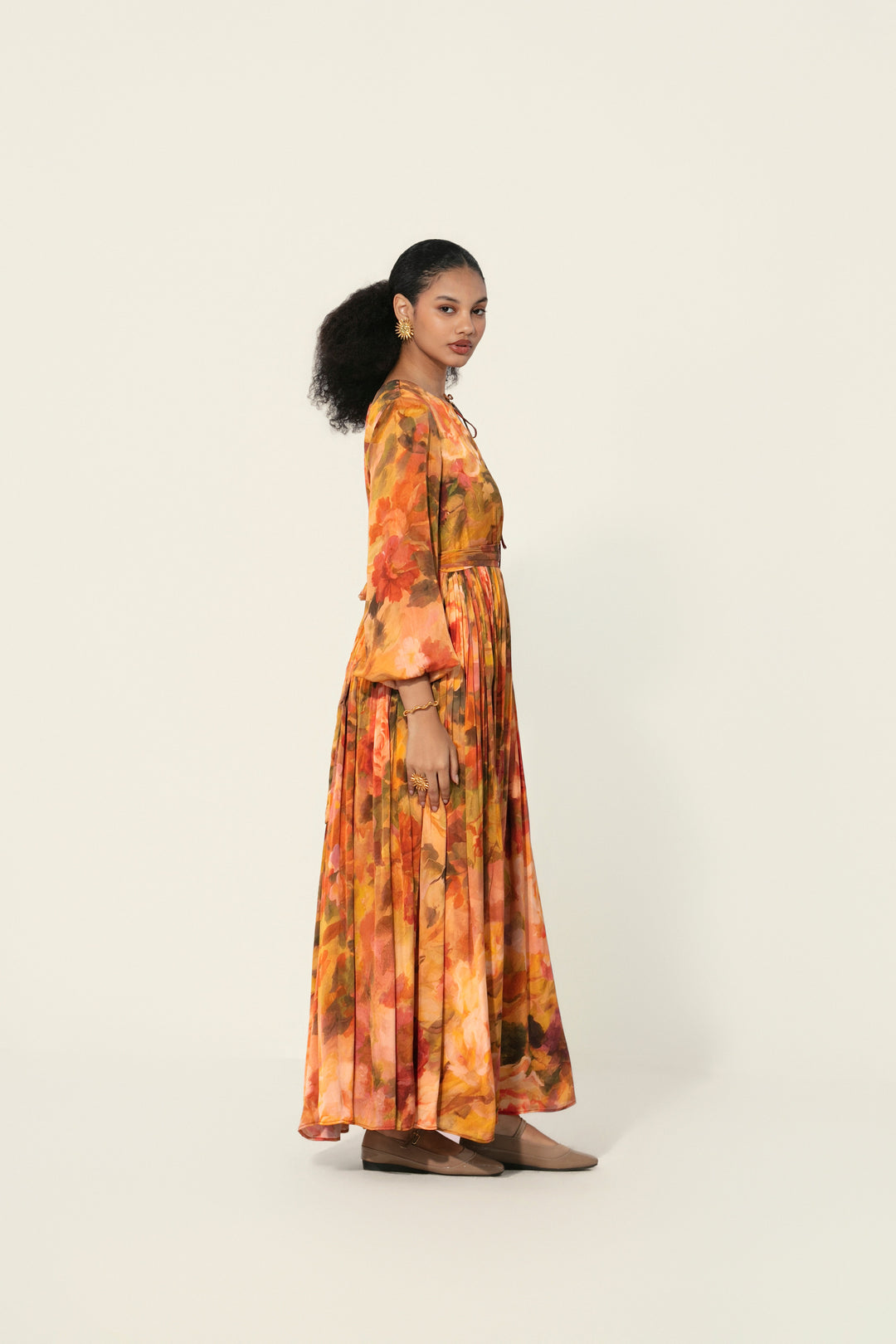 Mahlaqa Silk Long Dress