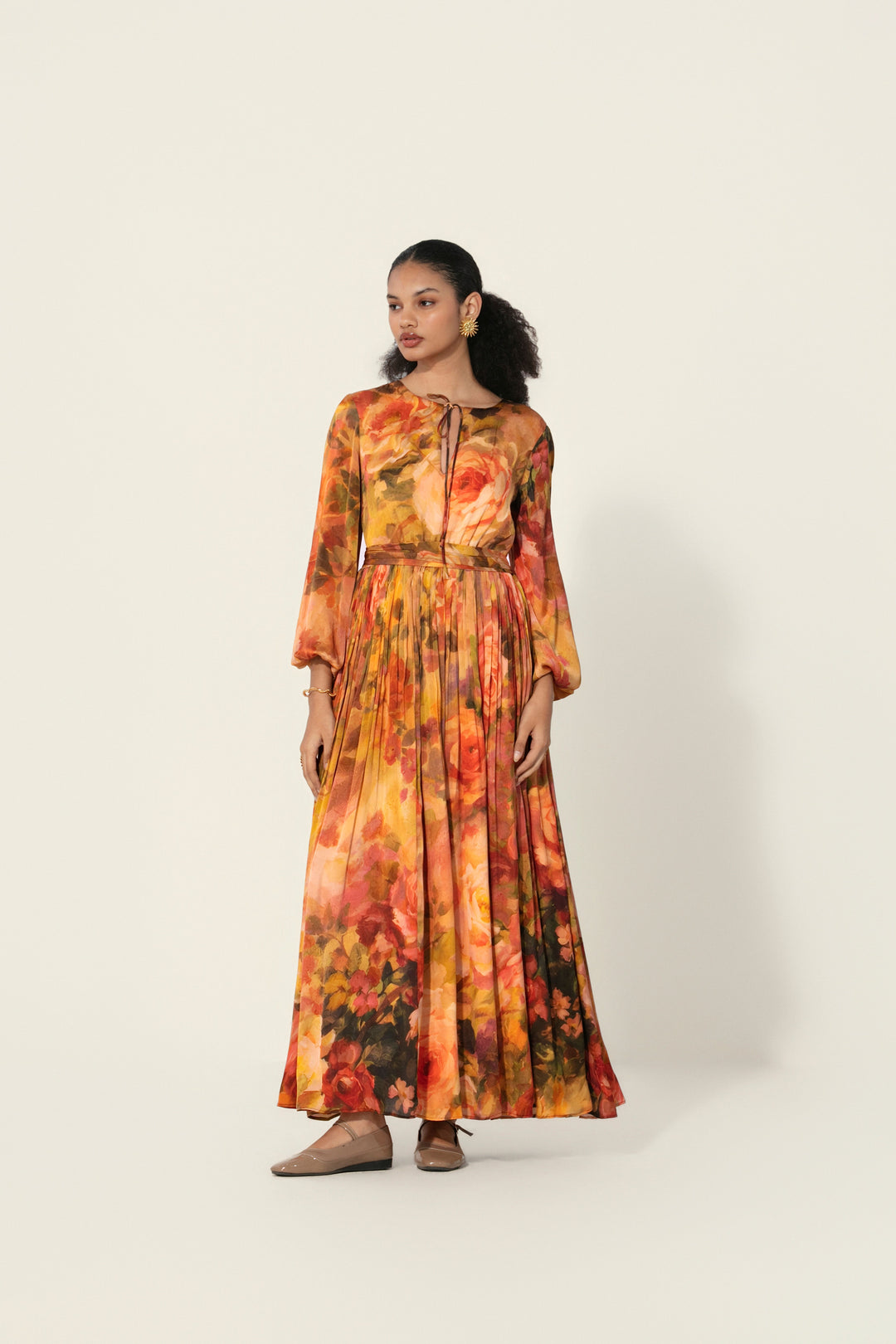 Mahlaqa Silk Long Dress