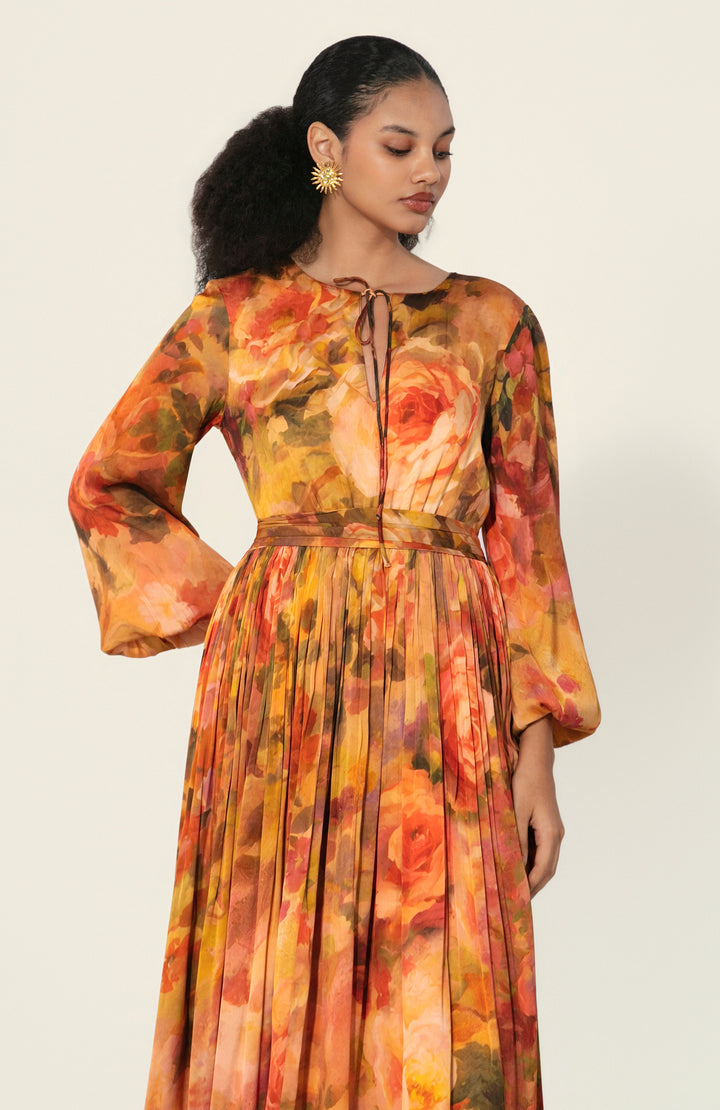Mahlaqa Silk Long Dress