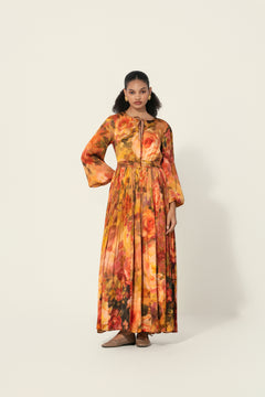 Mahlaqa Silk Long Dress