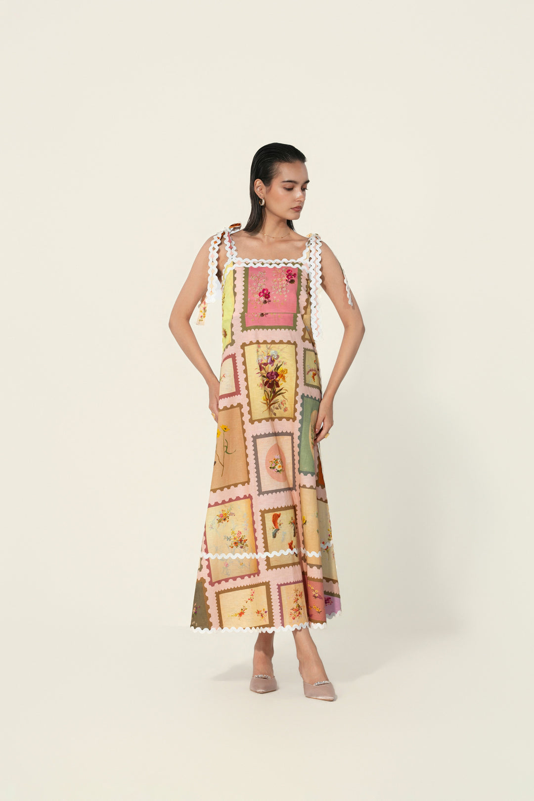 Rosa in Marianne Framed Maxi Dress