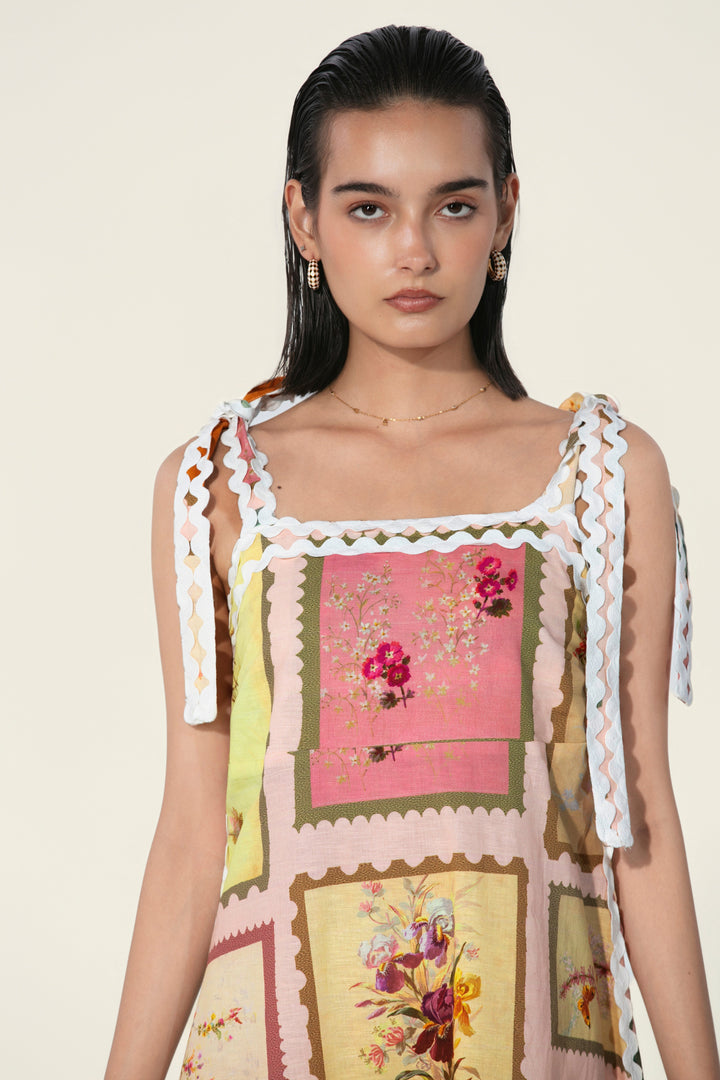 Rosa in Marianne Framed Maxi Dress
