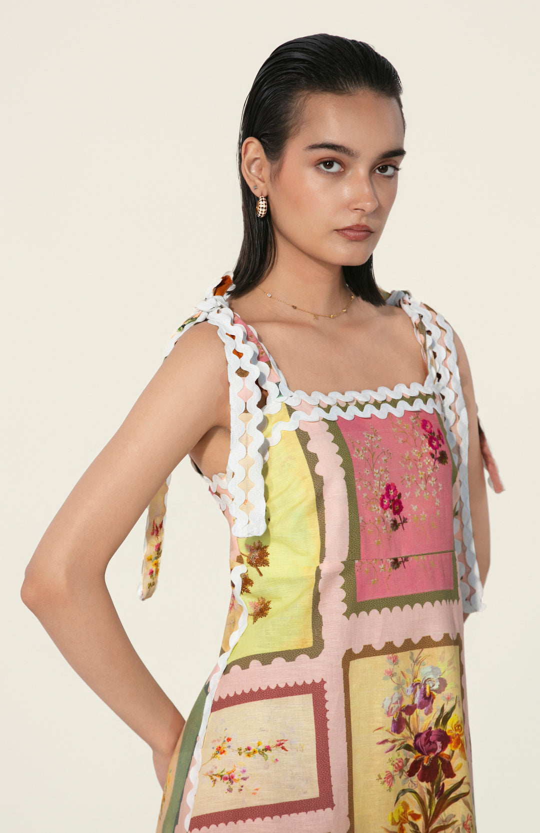 Rosa in Marianne Framed Maxi Dress