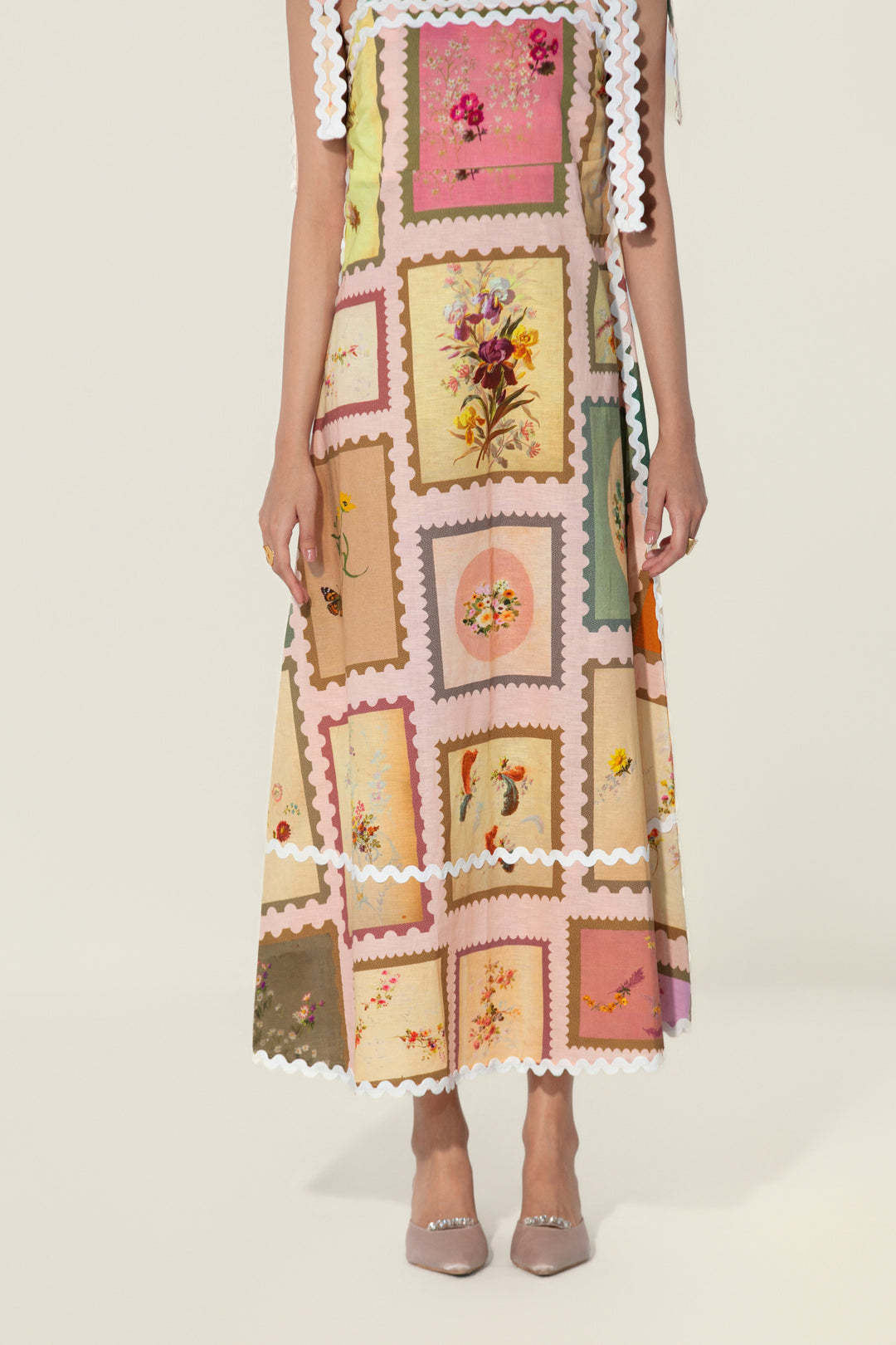 Rosa in Marianne Framed Maxi Dress
