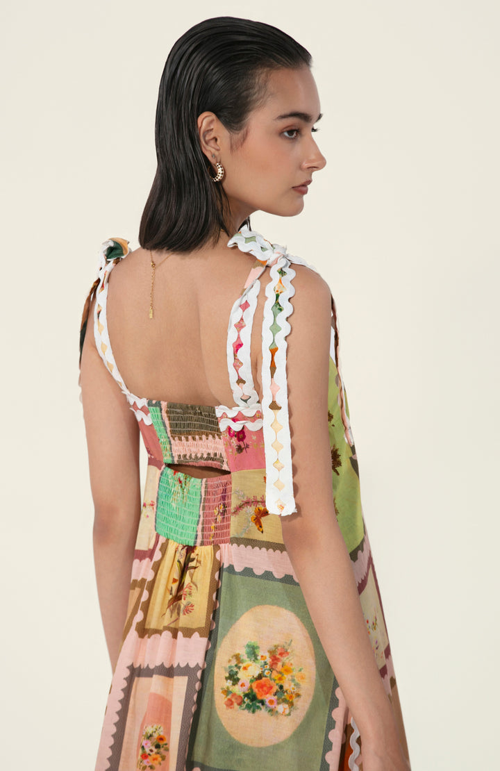 Rosa in Marianne Framed Maxi Dress