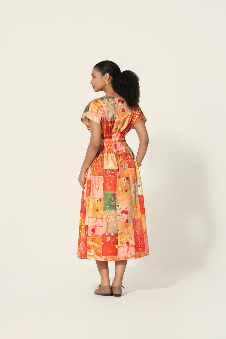 Vijaya Smocked Midi Dress