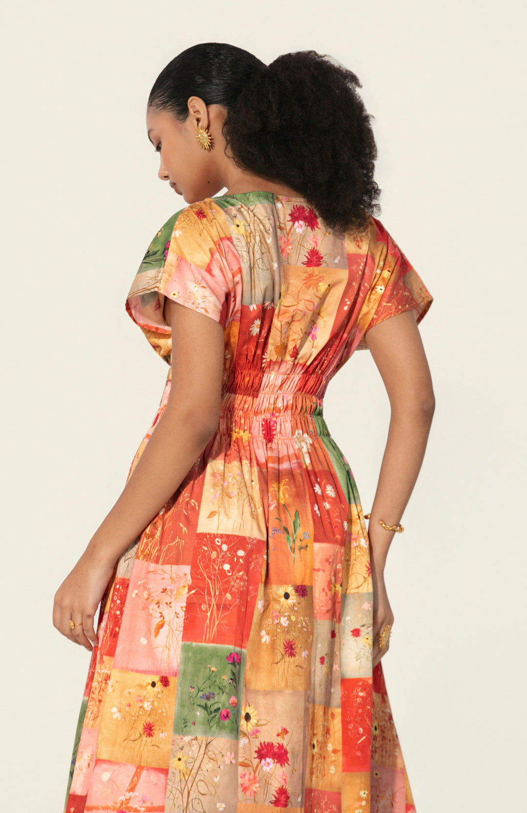 Vijaya Smocked Midi Dress