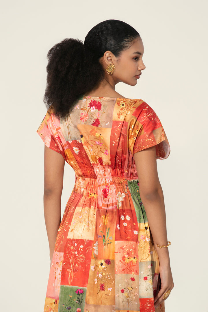 Vijaya Smocked Midi Dress