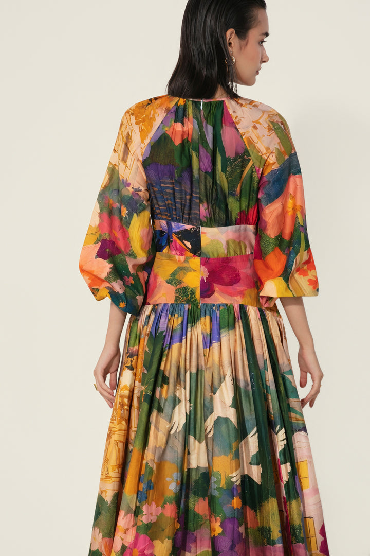 Antara in Jeanne Cutout Gathered Dress