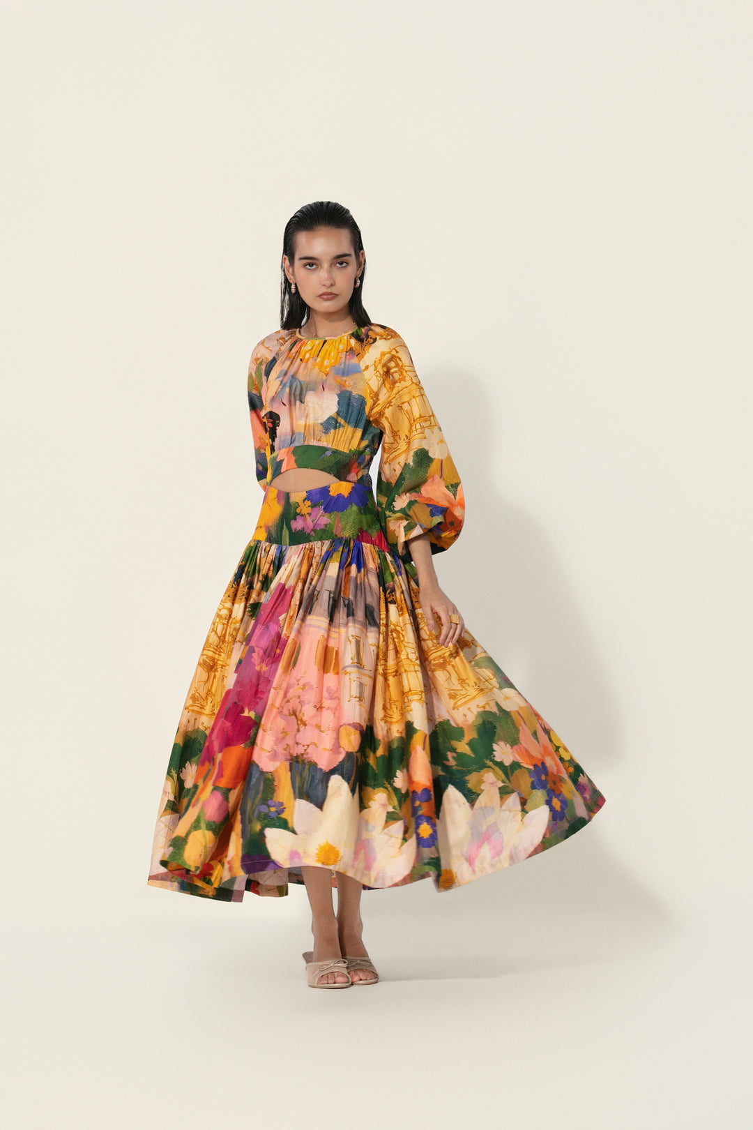 Antara in Jeanne Cutout Gathered Dress