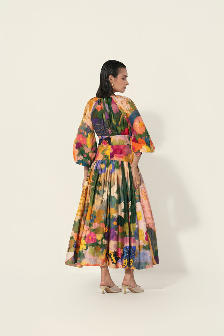 Antara in Jeanne Cutout Gathered Dress