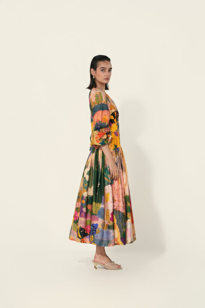 Antara in Jeanne Cutout Gathered Dress