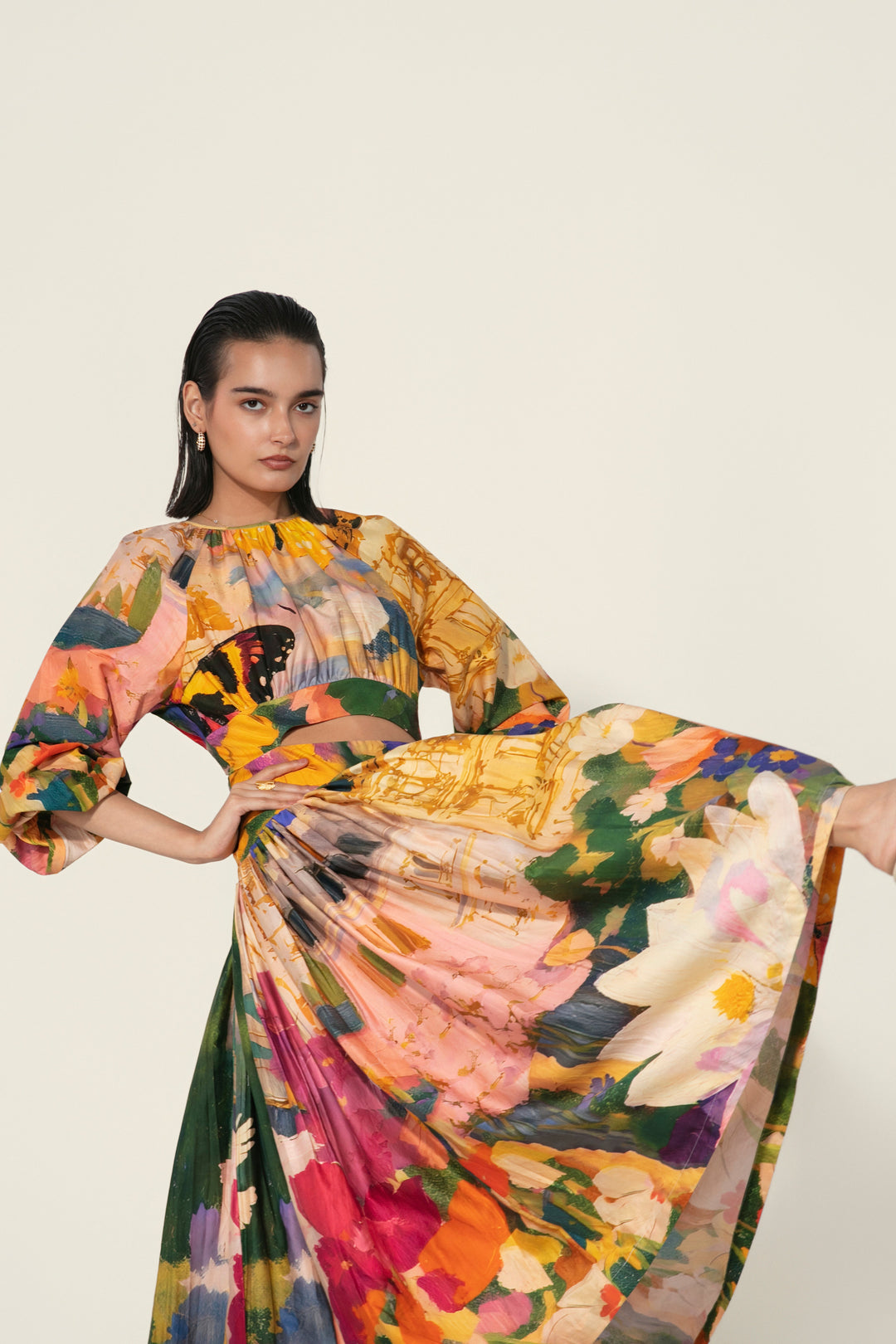 Antara in Jeanne Cutout Gathered Dress