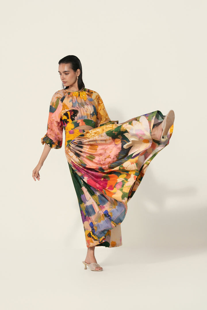 Antara in Jeanne Cutout Gathered Dress