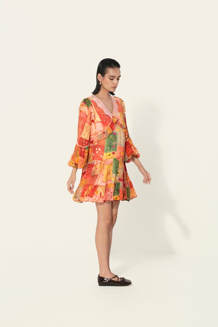 Vijaya Ruffle-Trim Mini Dress