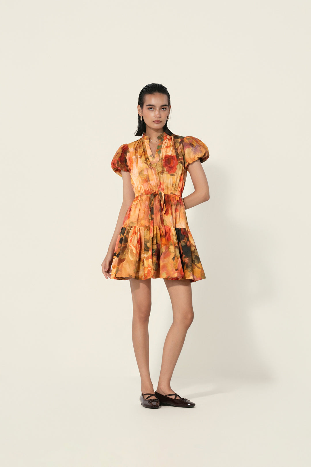 Mahlaqa Drawstring Mini Dress