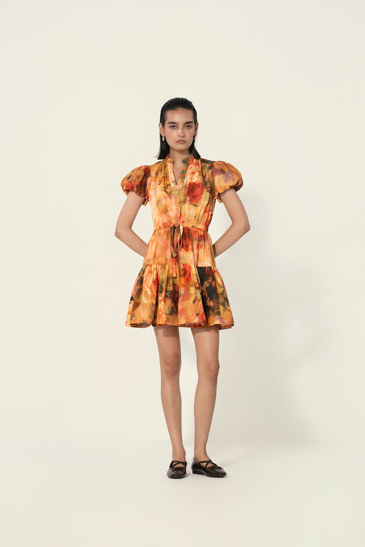 Mahlaqa Drawstring Mini Dress