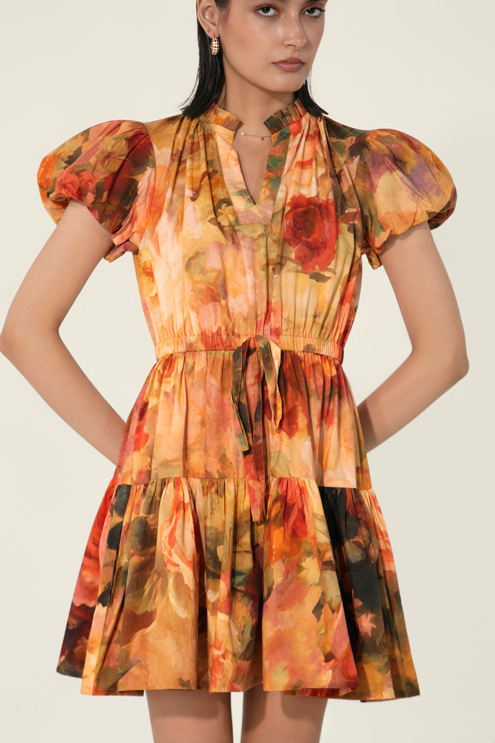 Mahlaqa Drawstring Mini Dress