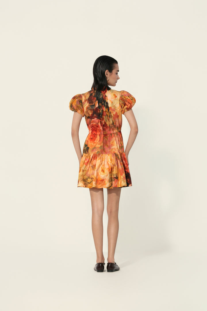 Mahlaqa Drawstring Mini Dress