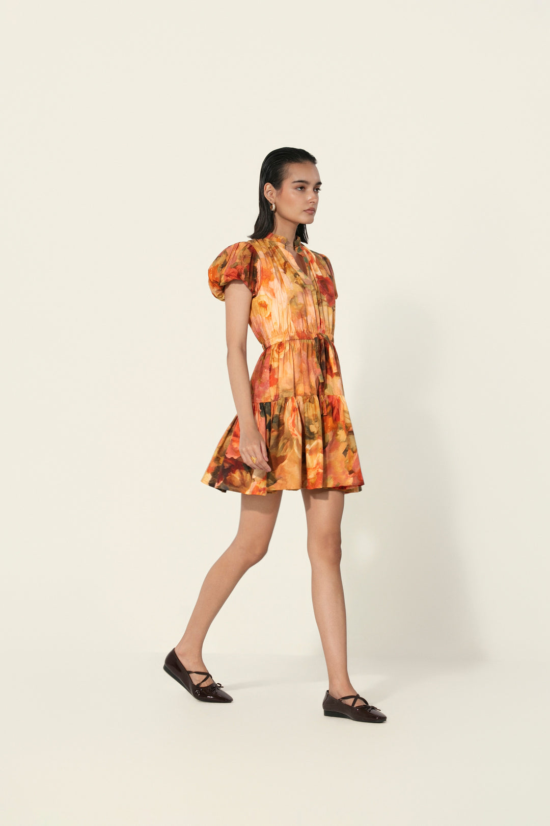 Mahlaqa Drawstring Mini Dress