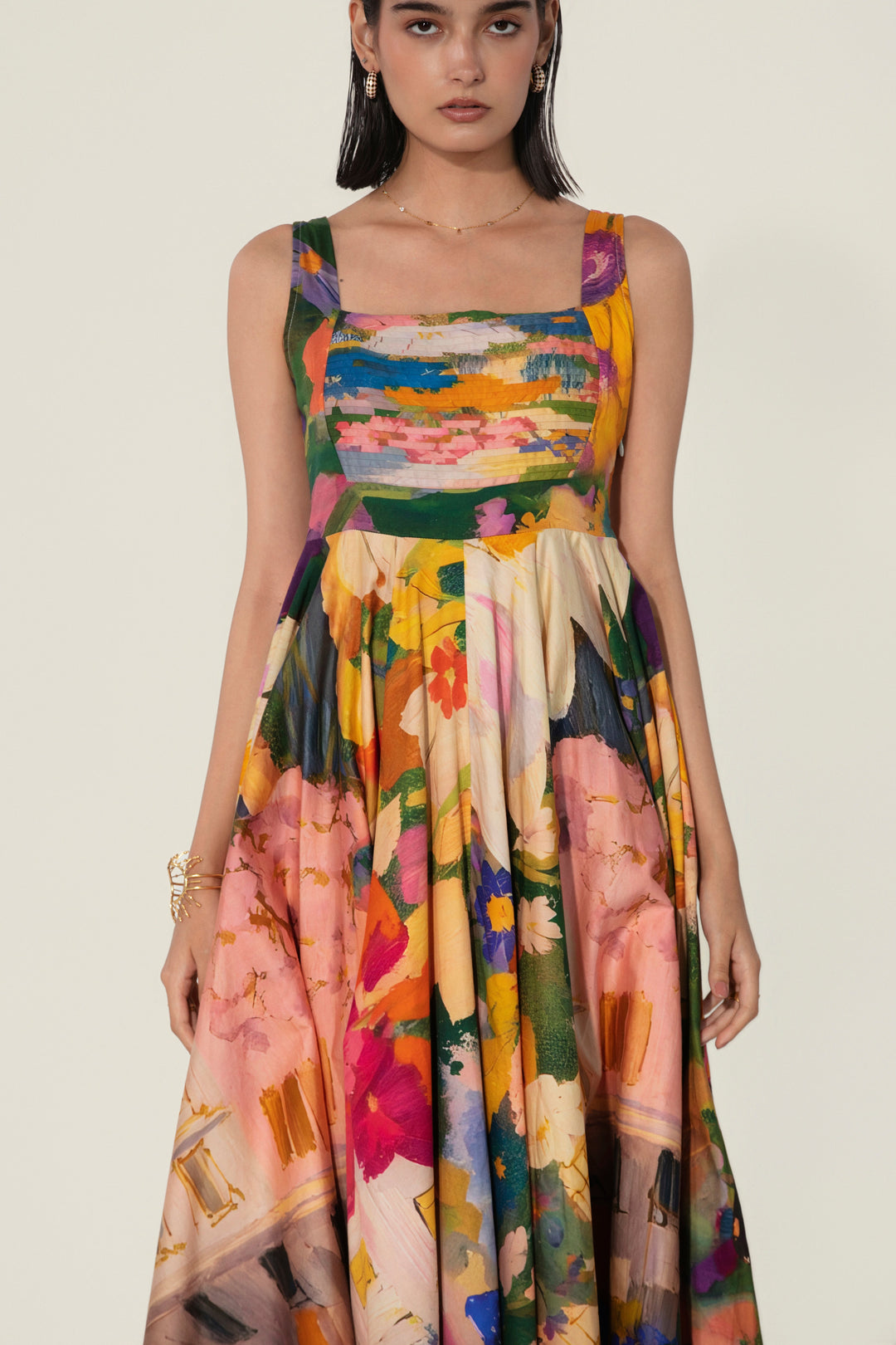 Jeanne Sculpted Long Dress