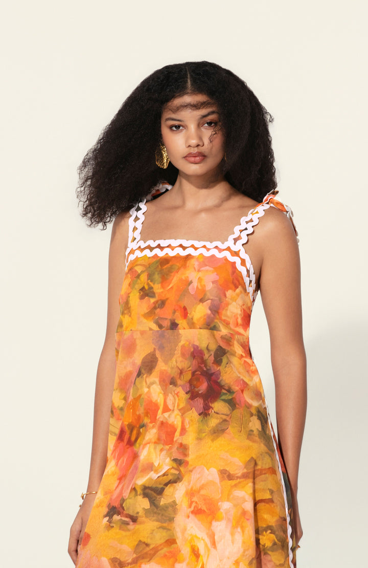 Mahlaqa Framed Maxi Dress