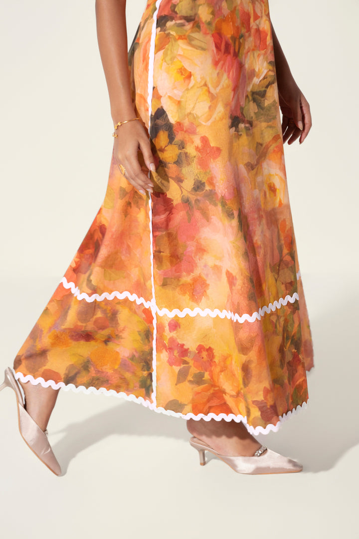 Mahlaqa Framed Maxi Dress