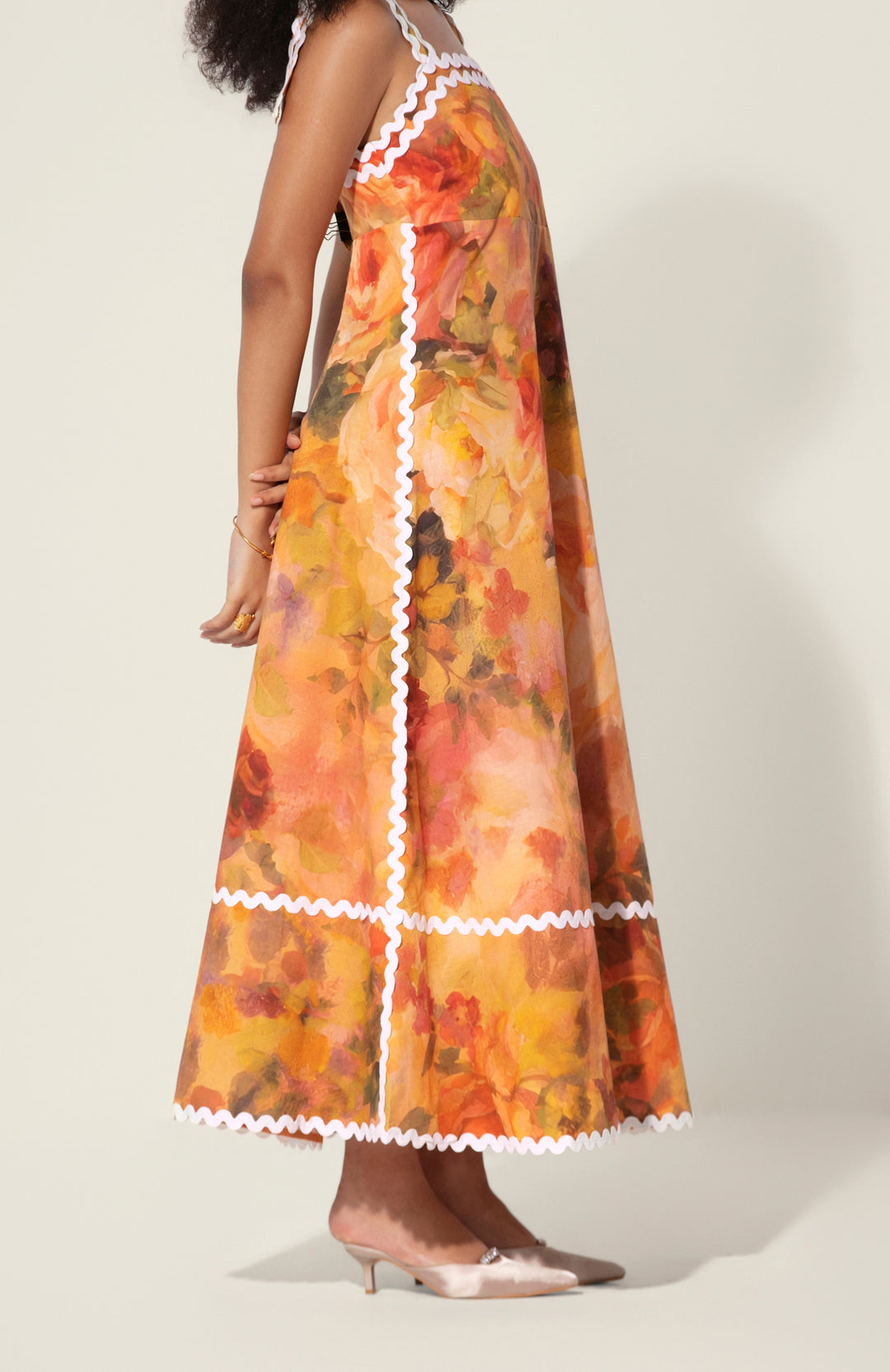 Mahlaqa Framed Maxi Dress
