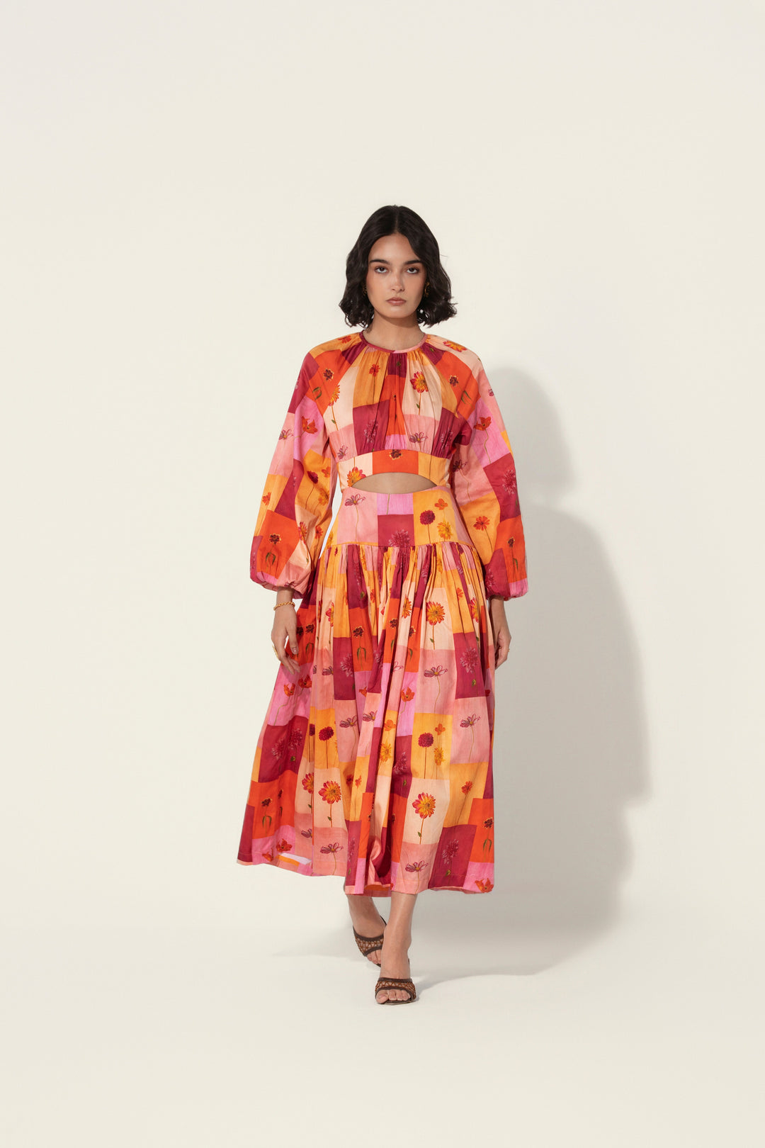 Rosita Cutout Gathered Dress